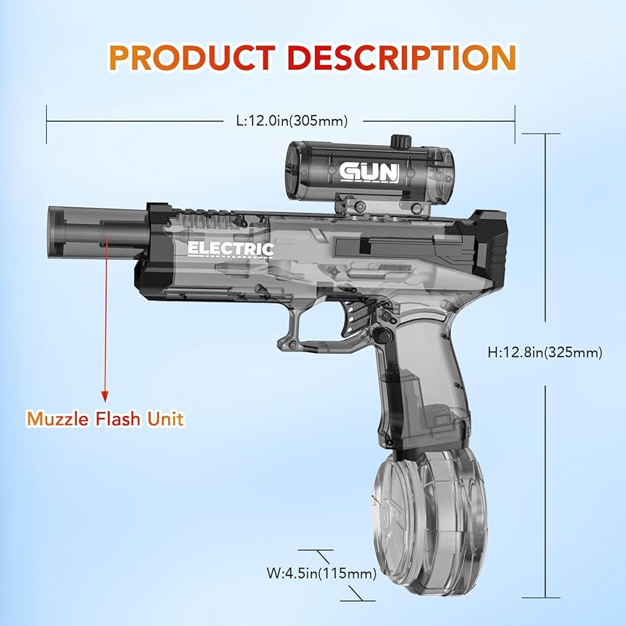 Muzzle Flash Water Pistol
