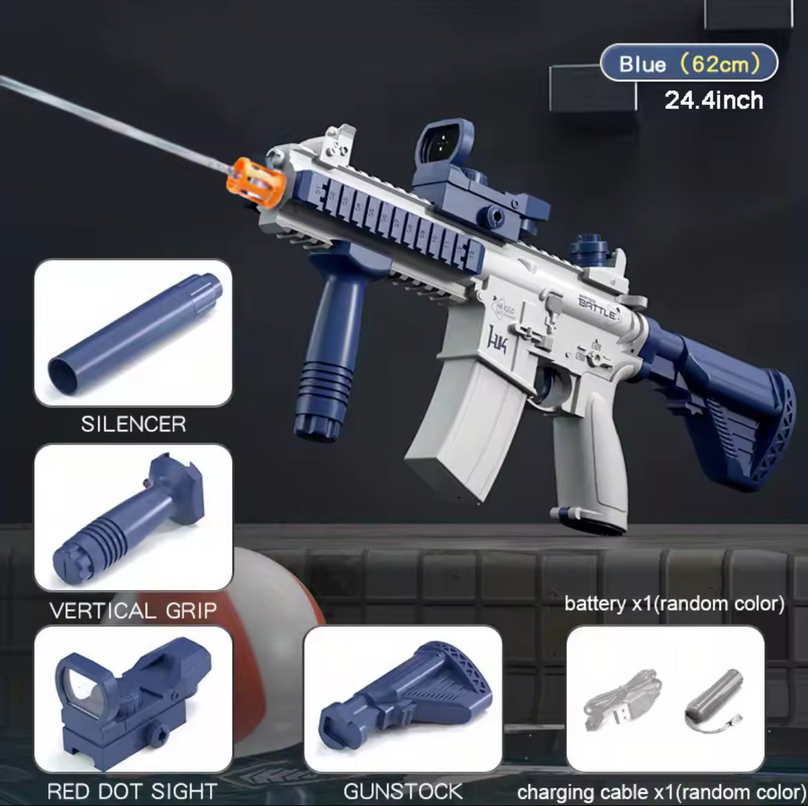 Royal Blue M416 Electric Water Gun